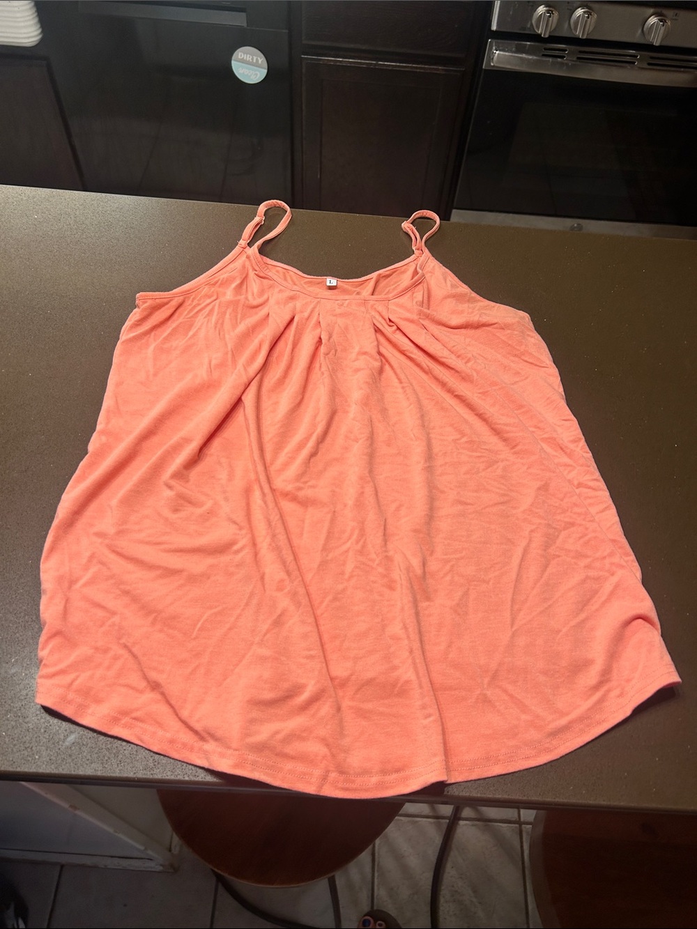Women’s Coral Spaghetti Strap Tank Top
